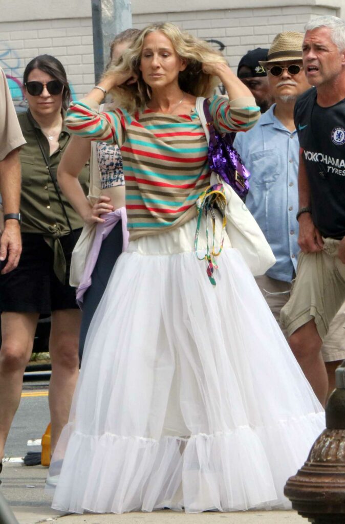 Sarah Jessica Parker in a White Skirt