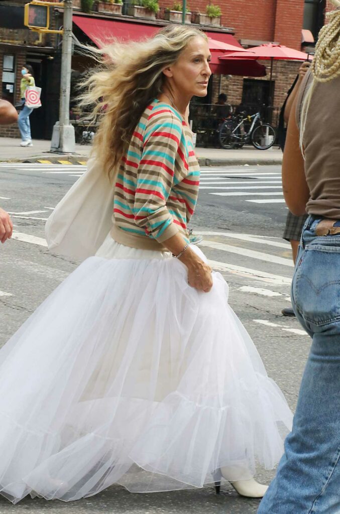 Sarah Jessica Parker in a White Skirt
