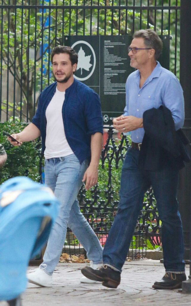 Kit Harington in a Blue Shirt