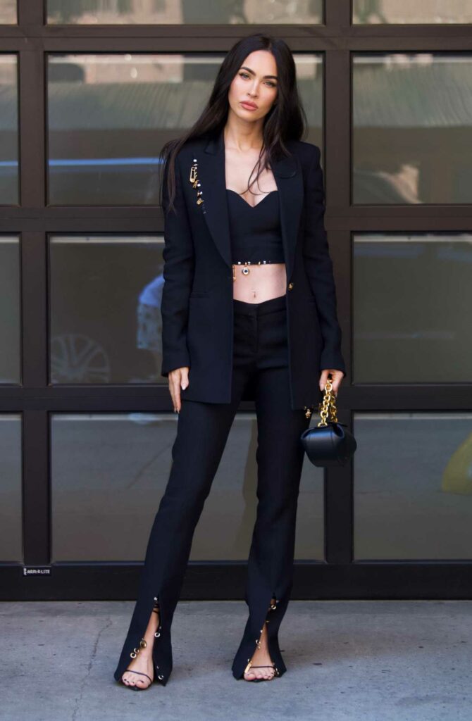 Megan Fox in a Black Suit
