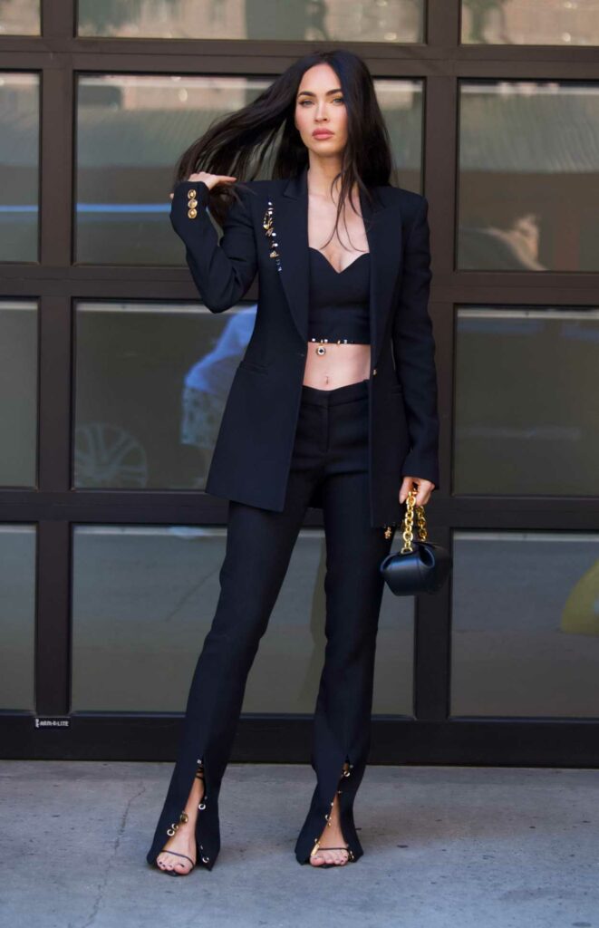 Megan Fox in a Black Suit