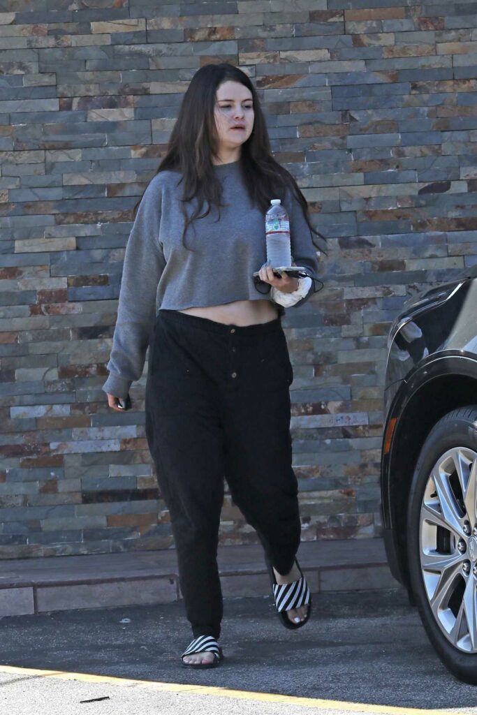 Selena Gomez in a Black Pants