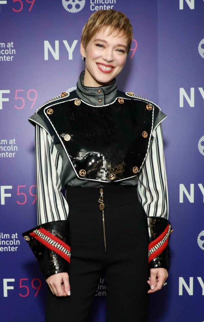 Lea Seydoux Attends The French Dispatch Screening During the 59th New York Film Festival at Alice Tully Hall in New York 10/02/2021