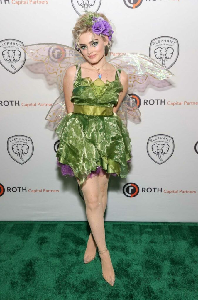 Meg Donnelly in a Green Dress
