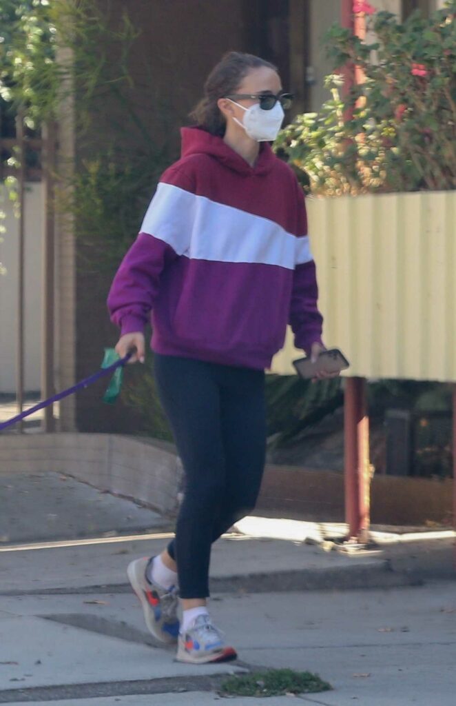 Natalie Portman in a Purple Hoody