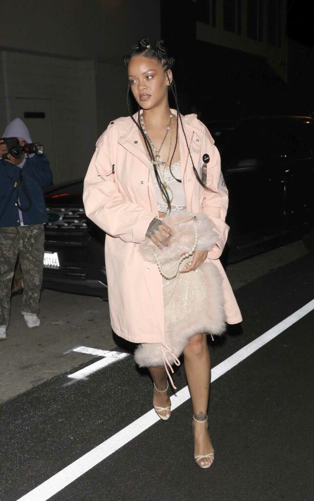 Rihanna in a Pink Jacket