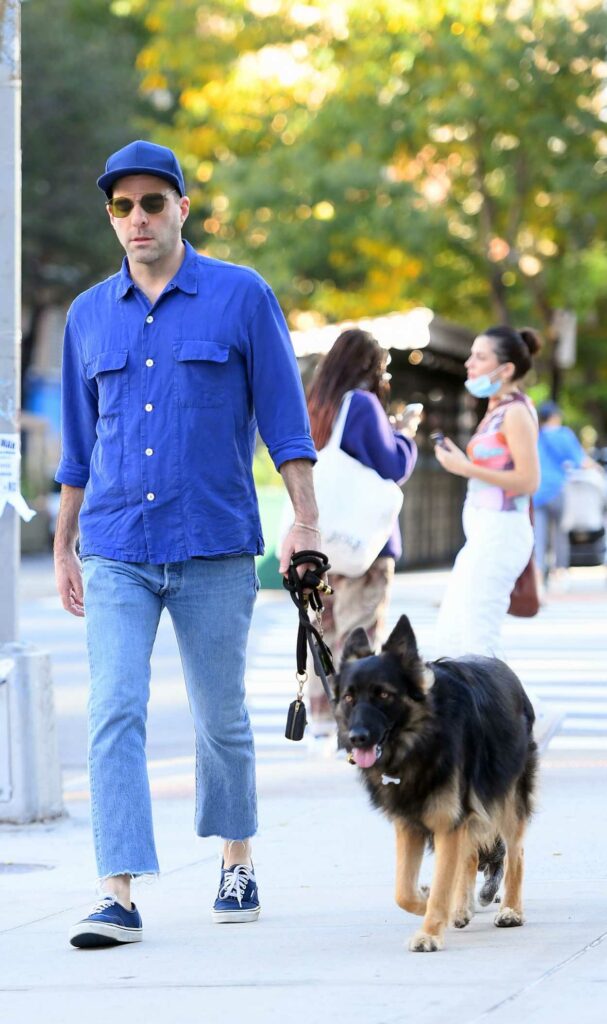 Zachary Quinto in a Blue Shirt