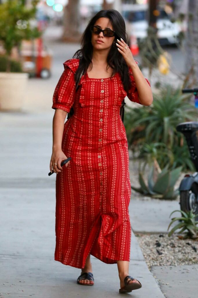 Camila Cabello in a Red Dress