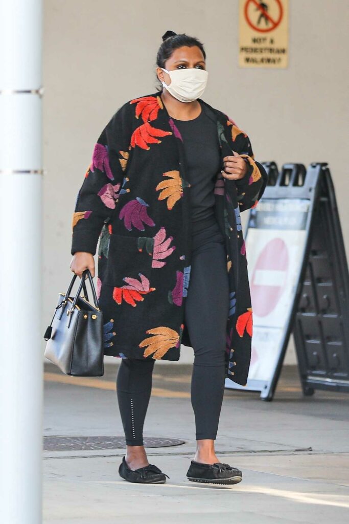 Mindy Kaling in a Colorful Cardigan