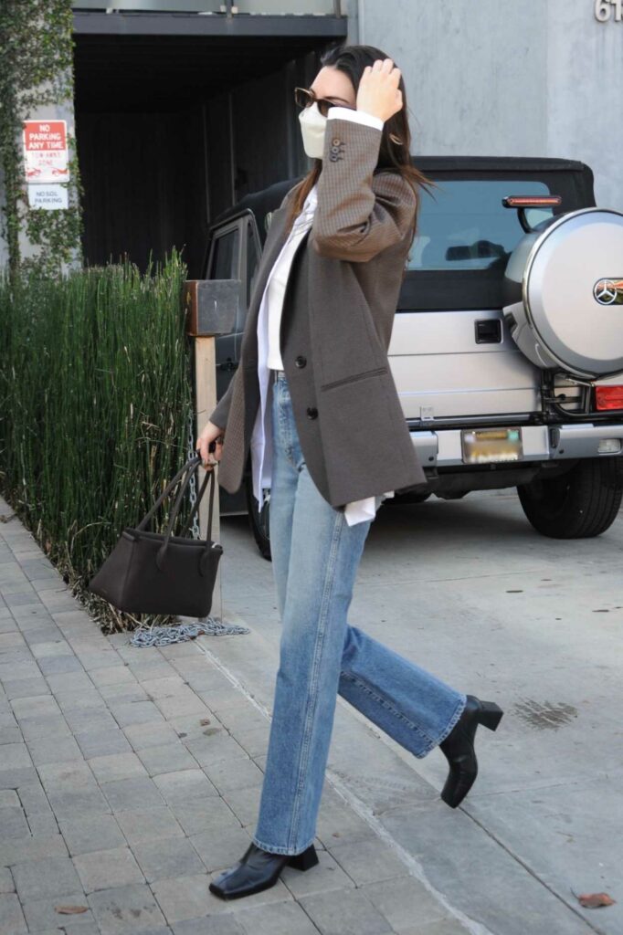 Kendall Jenner in a Brown Blazer