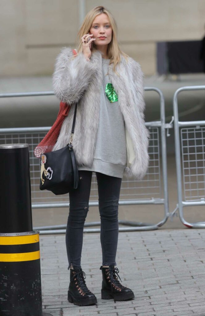 Laura Whitmore in a Black Boots