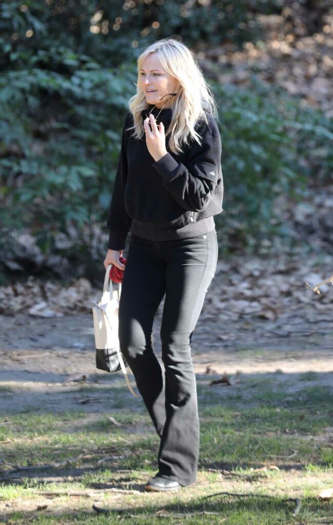 Malin Akerman in a Black Outfit