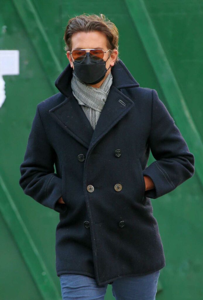 Bradley Cooper in a Black Protective Mask
