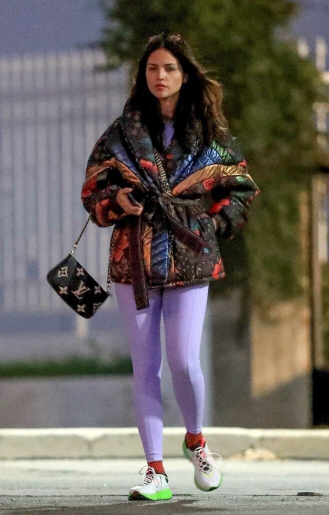 Eiza Gonzalez in a Colorful Jacket
