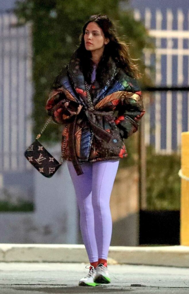 Eiza Gonzalez in a Colorful Jacket
