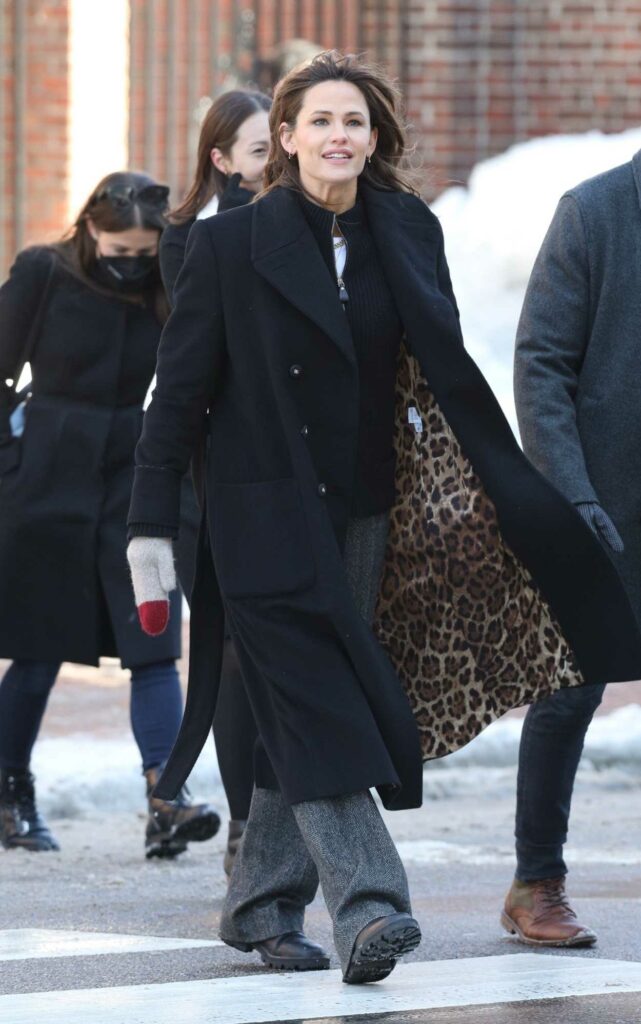 Jennifer Garner in a Black Coat