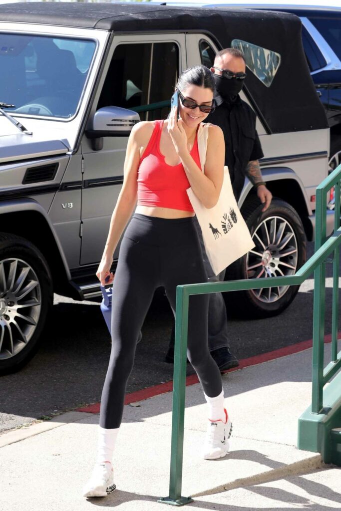 Kendall Jenner in a Red Top