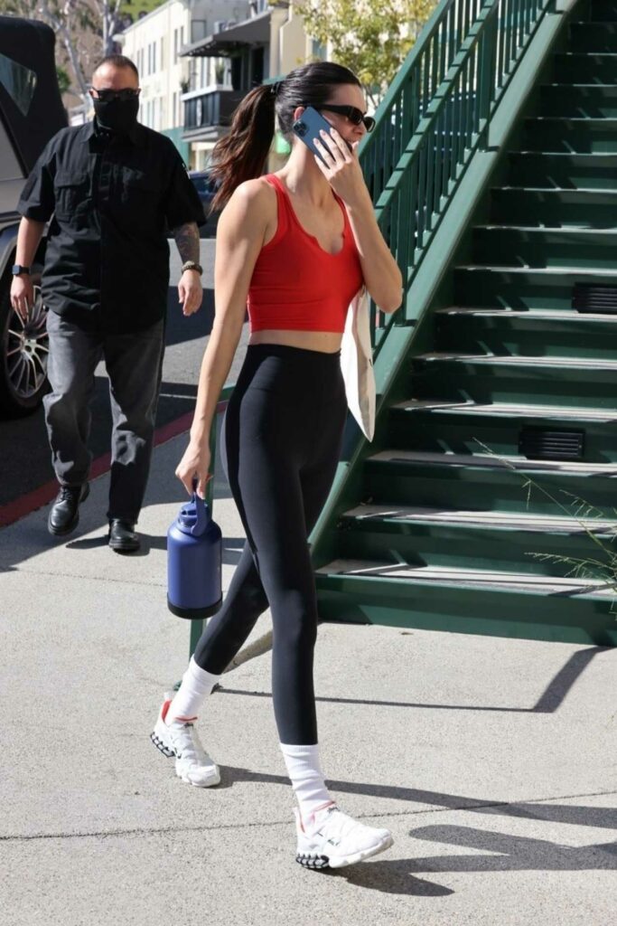 Kendall Jenner in a Red Top