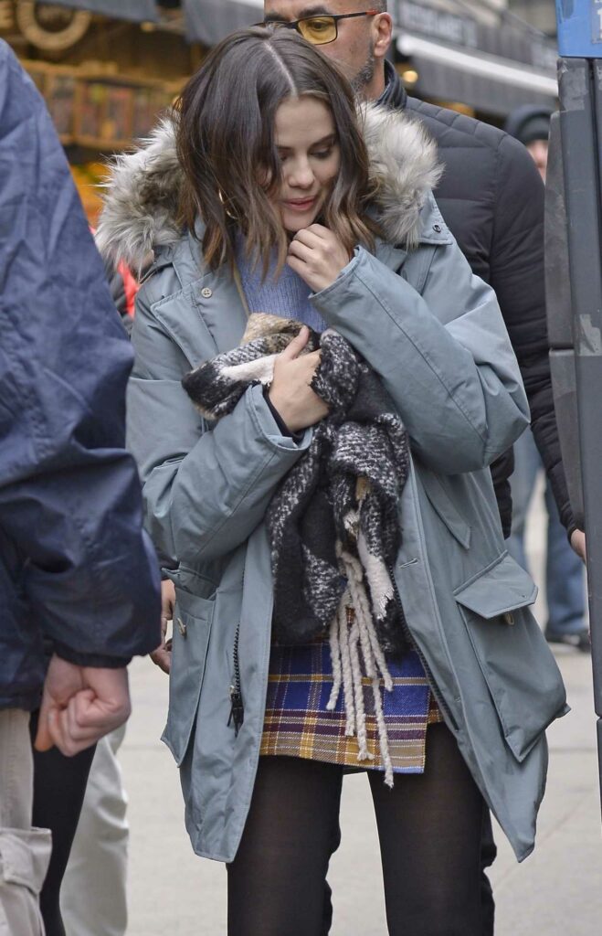 Selena Gomez in a Grey Jacket