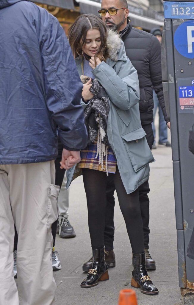 Selena Gomez in a Grey Jacket