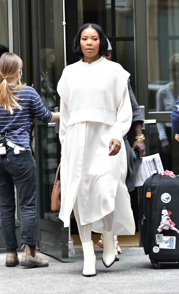 Gabrielle Union in a White Outfit