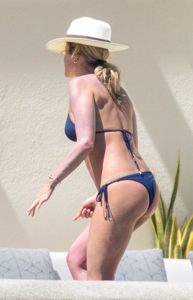 Kristin Cavallari in a Blue Bikini