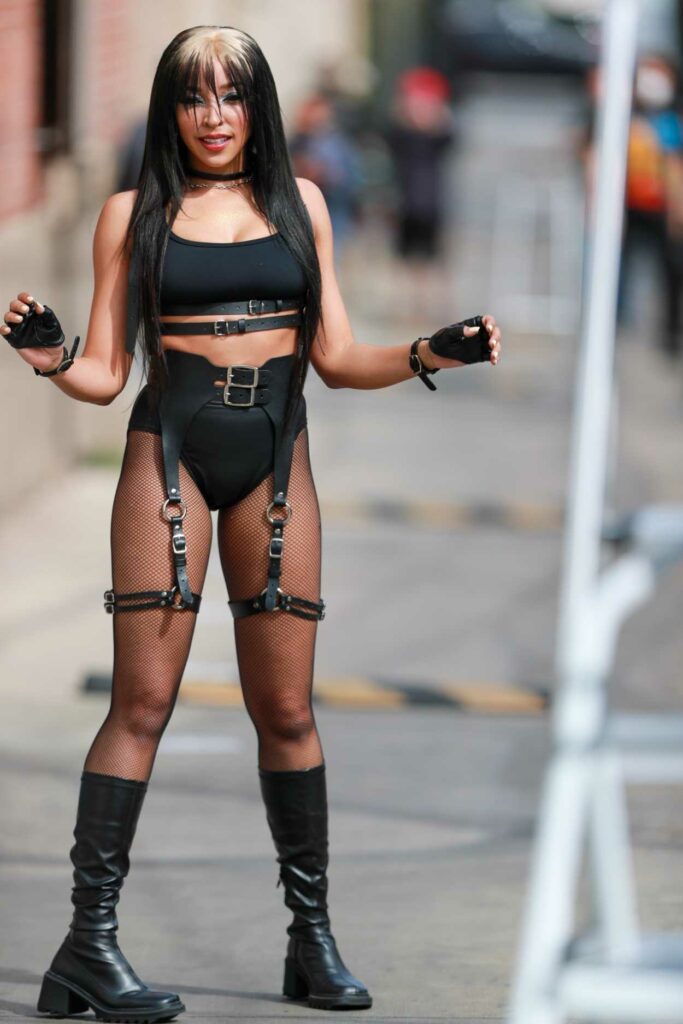Tinashe in a Black Bikini