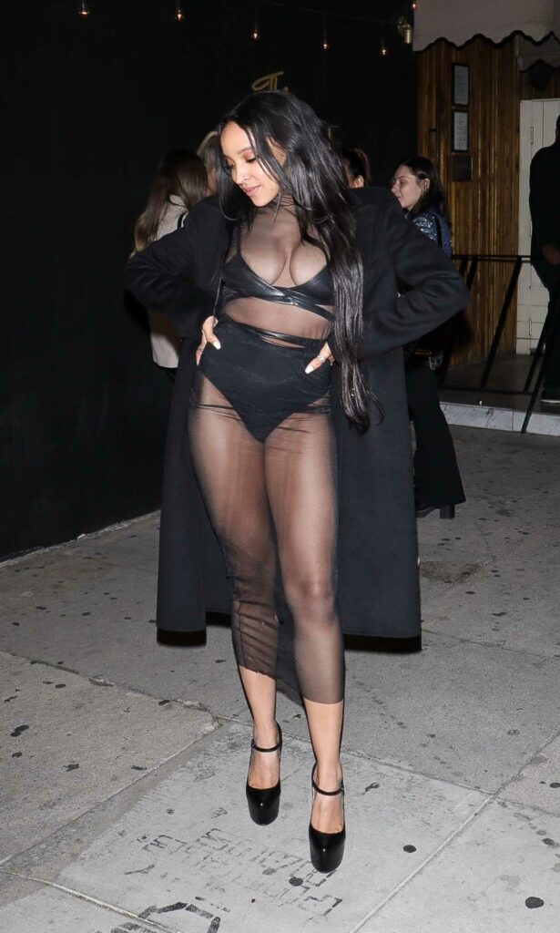 Tinashe in a Black Underwear
