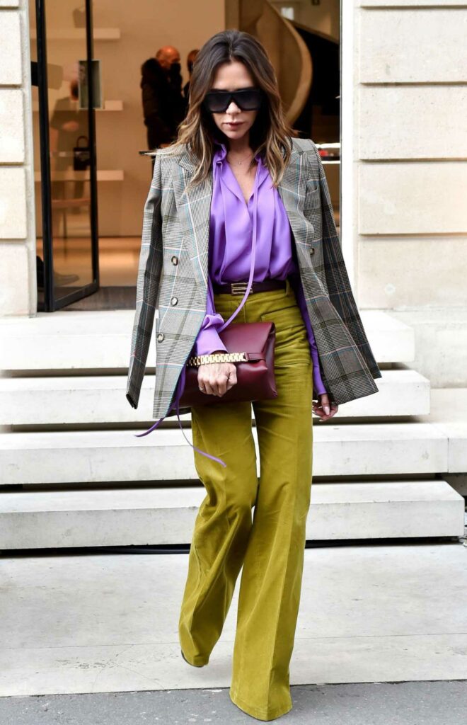 Victoria Beckham in an Olive Pants