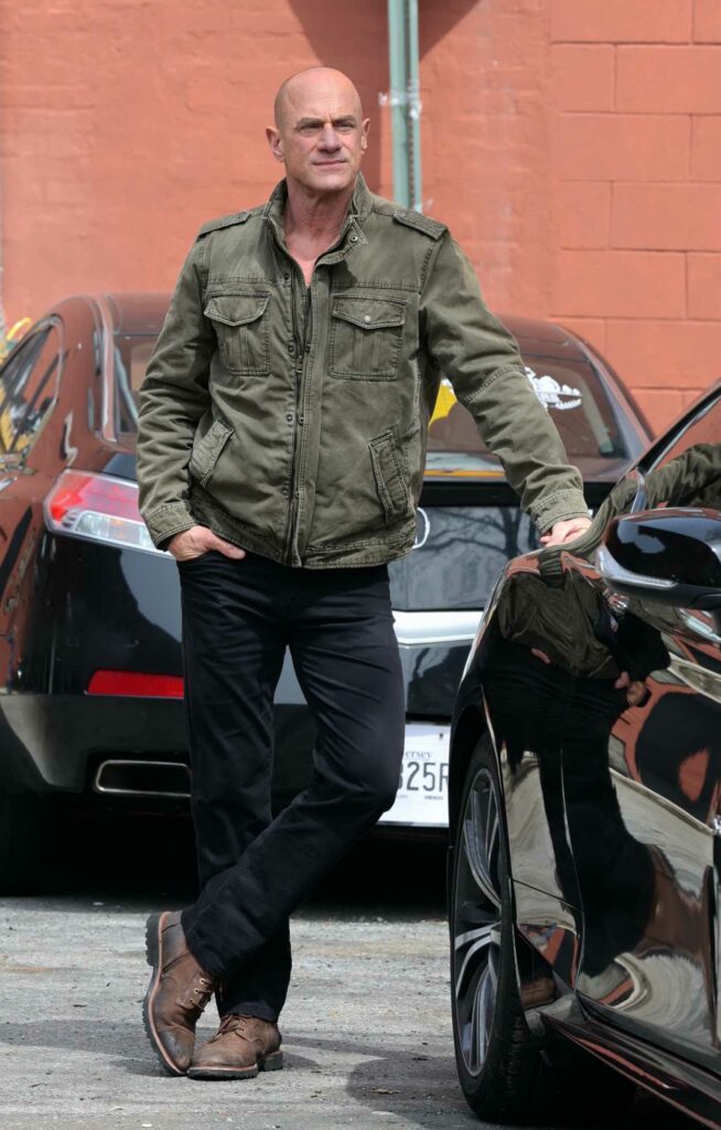 Christopher Meloni in an Olive Jacket