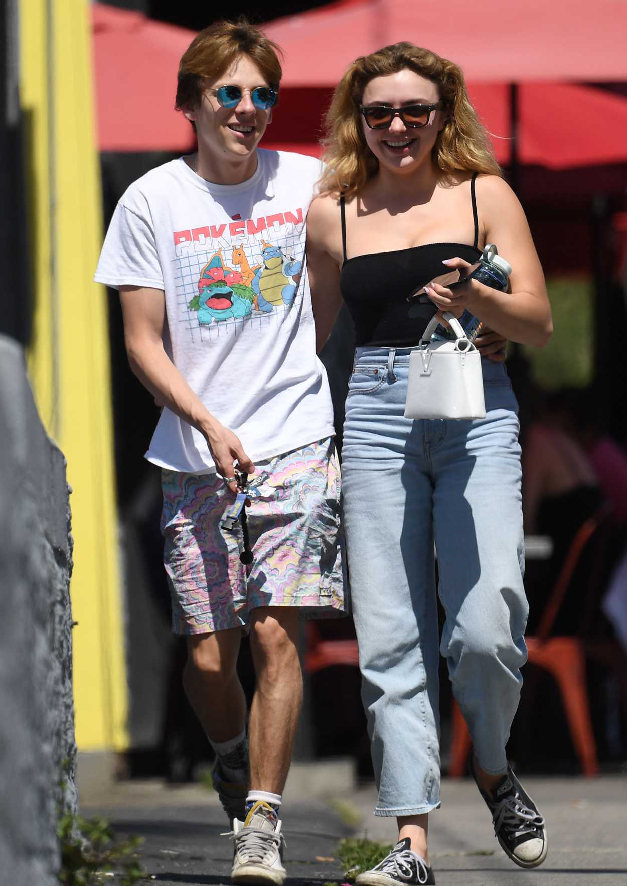 Peyton List in a Black Top Was Seen Out with Jacob Bertrand in Los ...