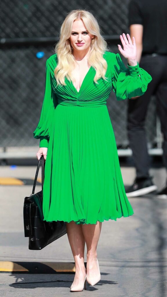 Rebel Wilson in a Green Dress