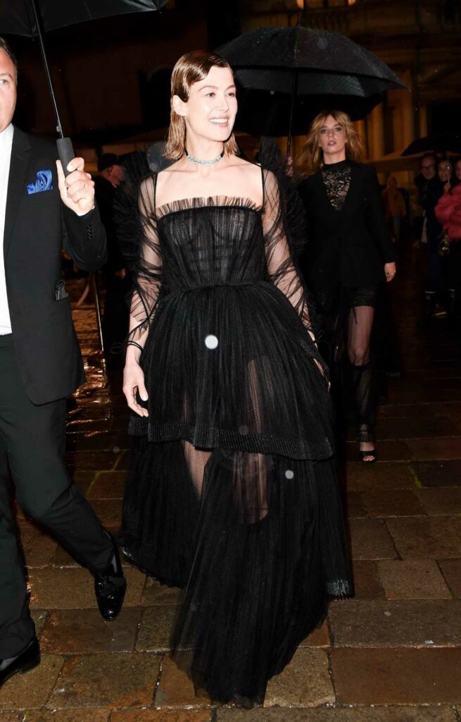 Rosamund Pike in a Black Dress
