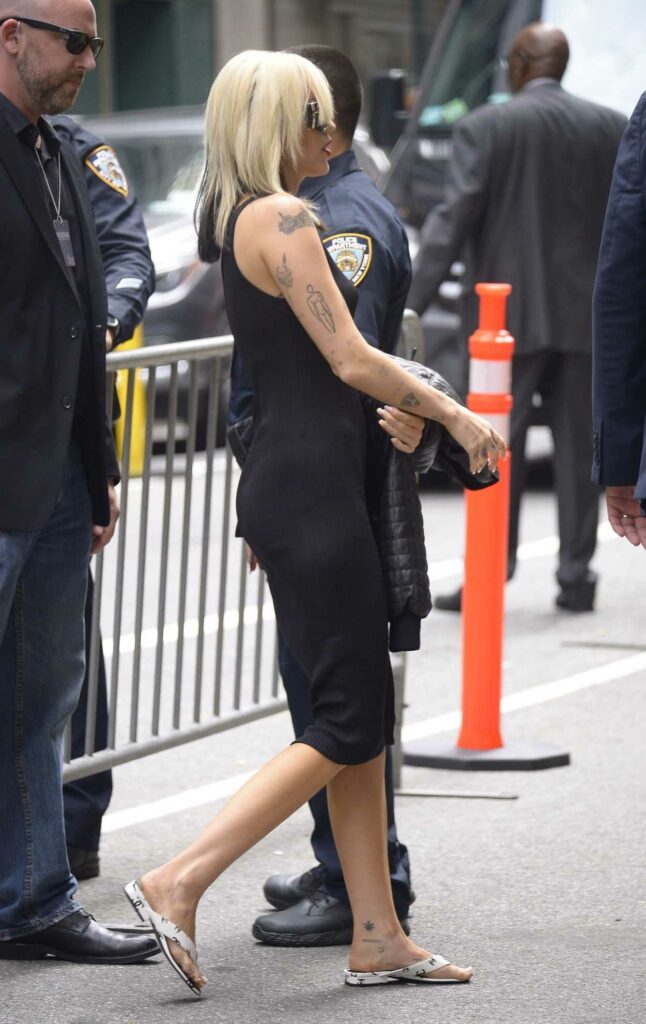 Miley Cyrus in a Black Dress