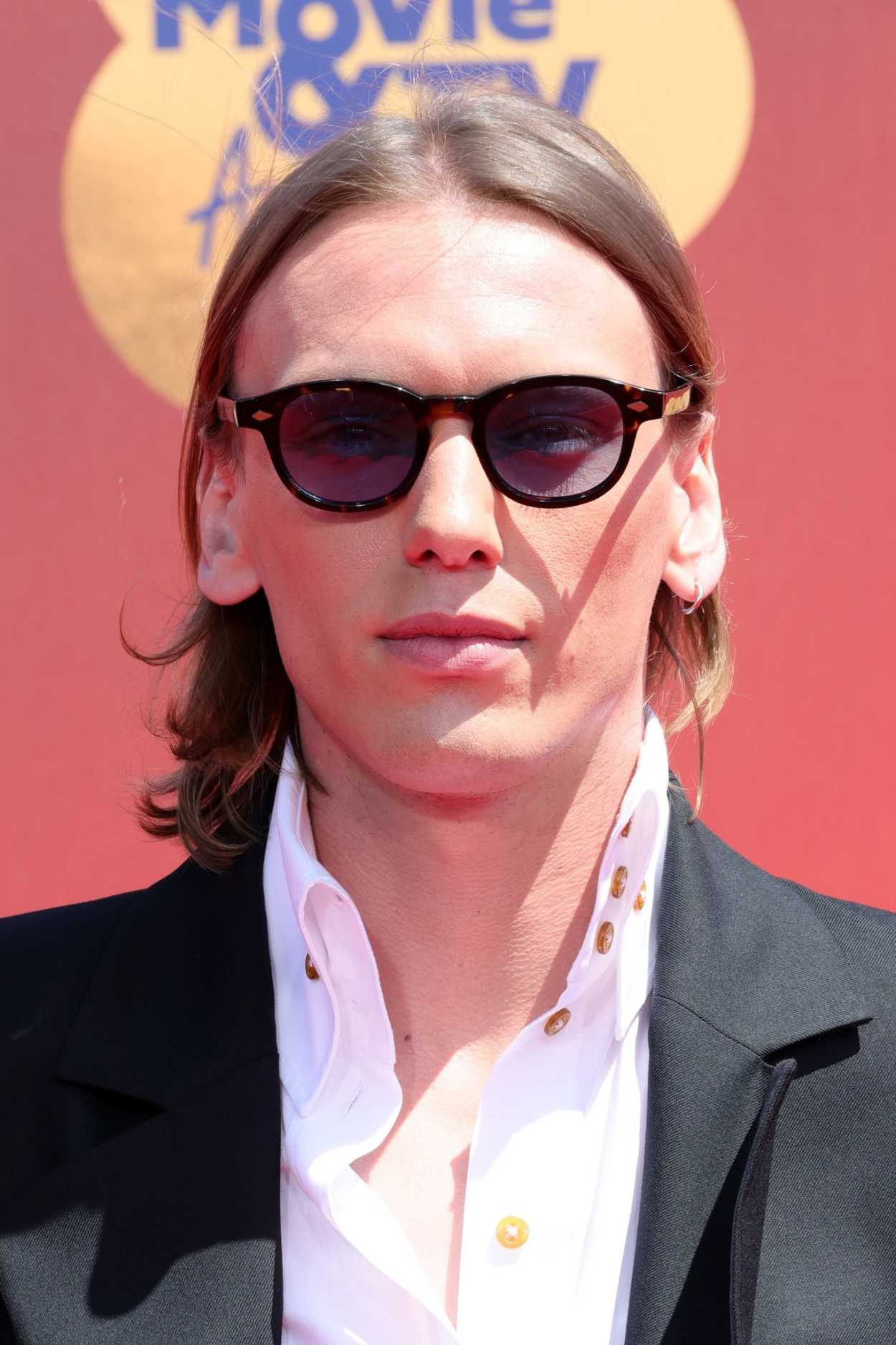 Jamie Campbell Bower Attends 2022 MTV Movie and TV Awards at Barker ...