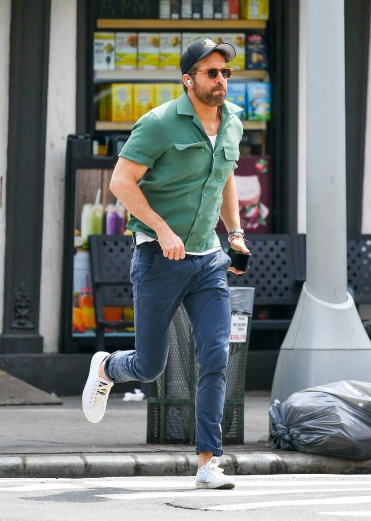 Ryan Reynolds in a White Sneakers
