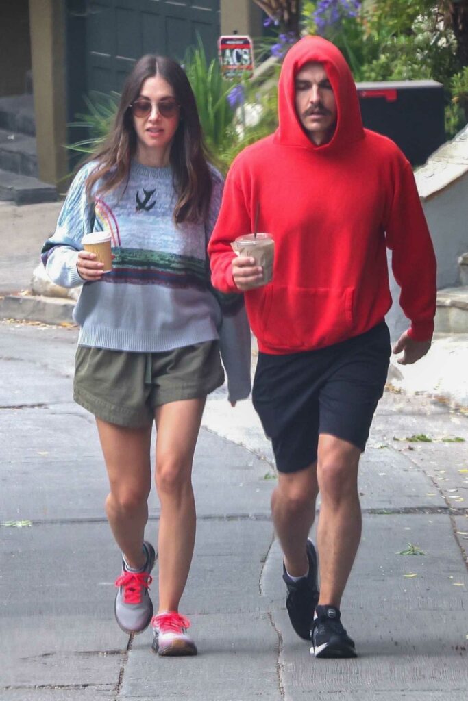 Alison Brie in an Olive Shorts