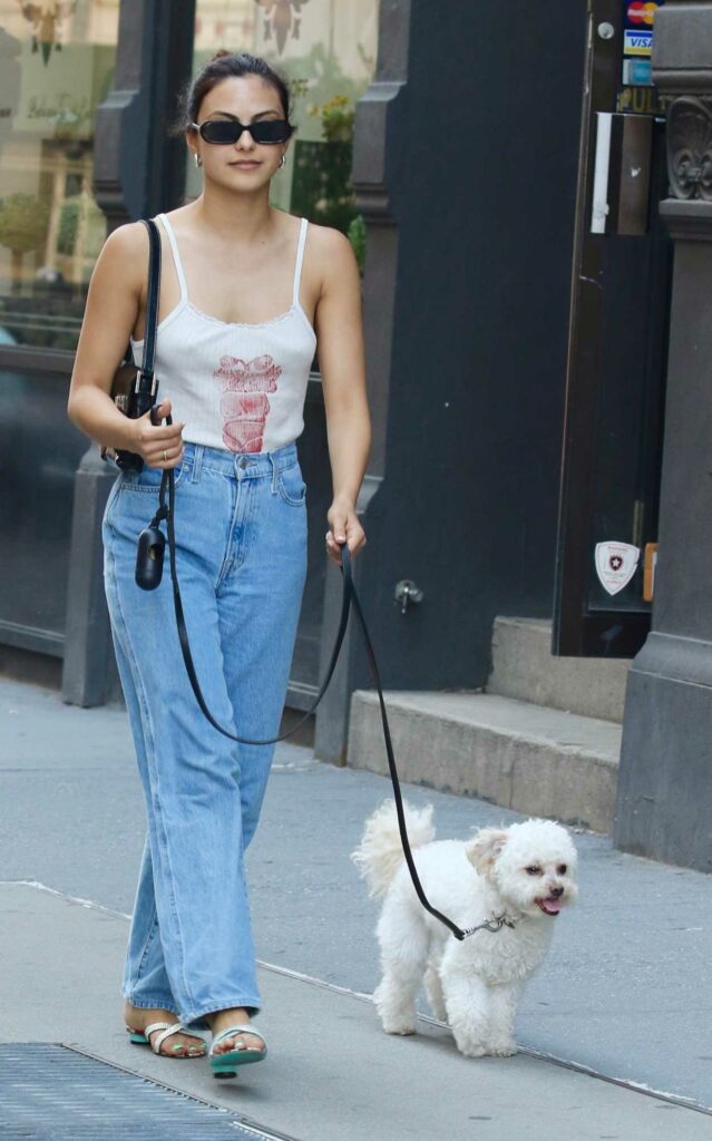 Camila Mendes in a White Top