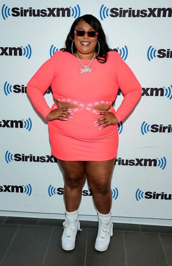 Lizzo in a Pink Dress