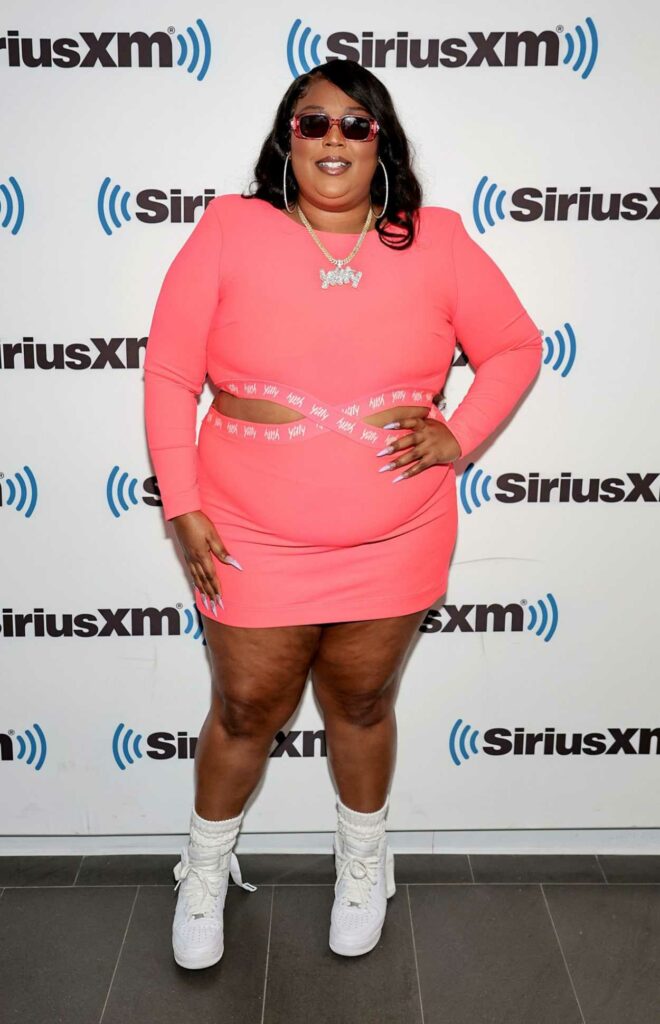 Lizzo in a Pink Dress