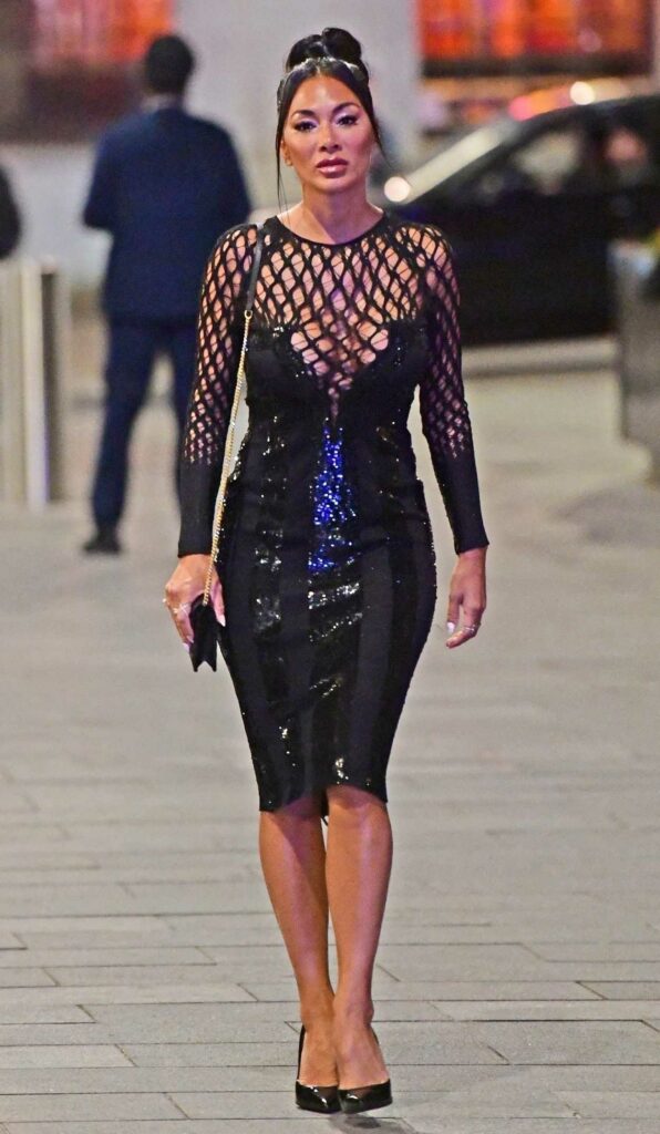 Nicole Scherzinger in a Black Dress