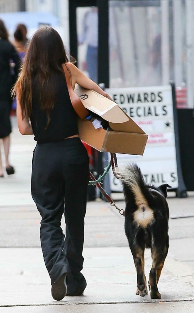 Emily Ratajkowski in a Black Top