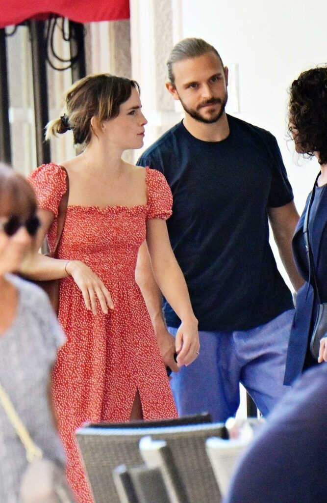 Emma Watson in a Red Dress