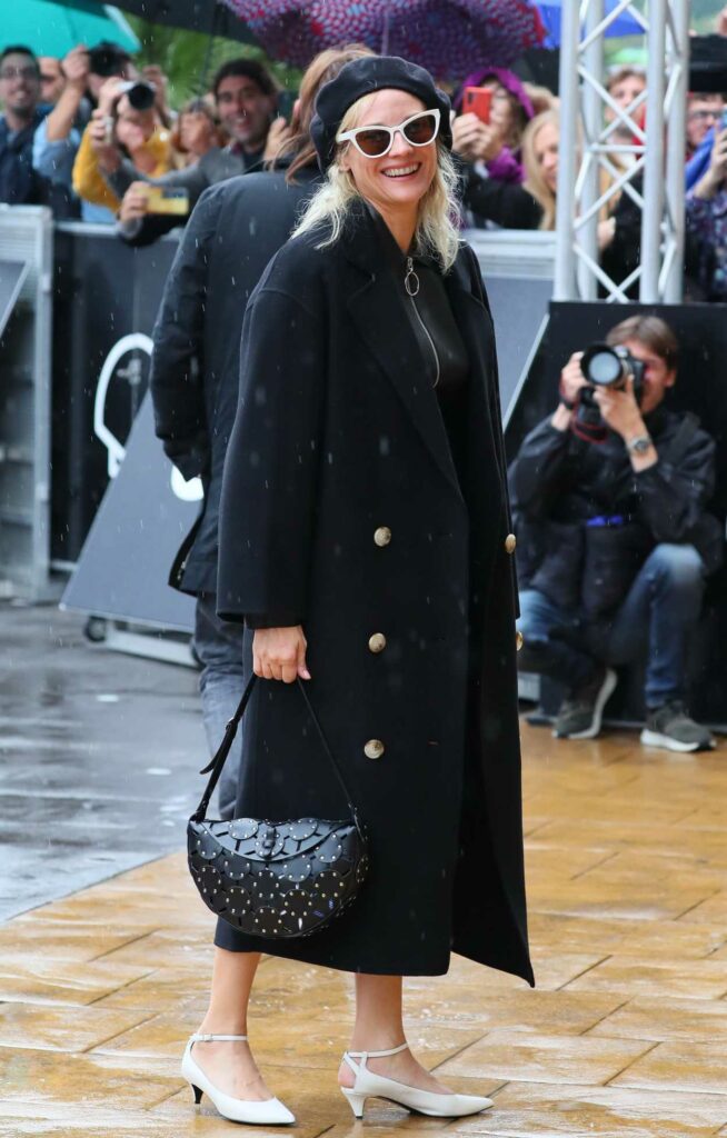 Diane Kruger in a Black Coat