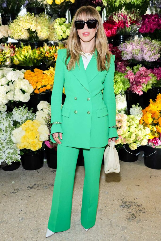 Julianne Hough in a Green Pantsuit