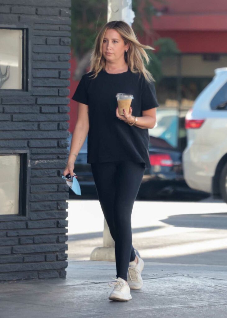 Ashley Tisdale in a Black Tee