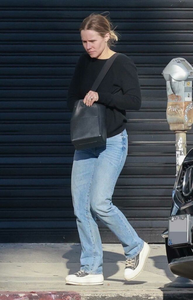 Kristen Bell in a Black Sweatshirt