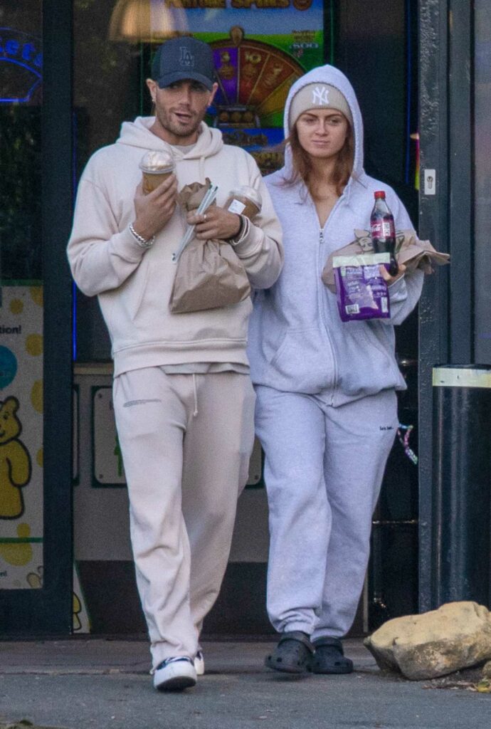 Maisie Smith in a Grey Sweatsuit