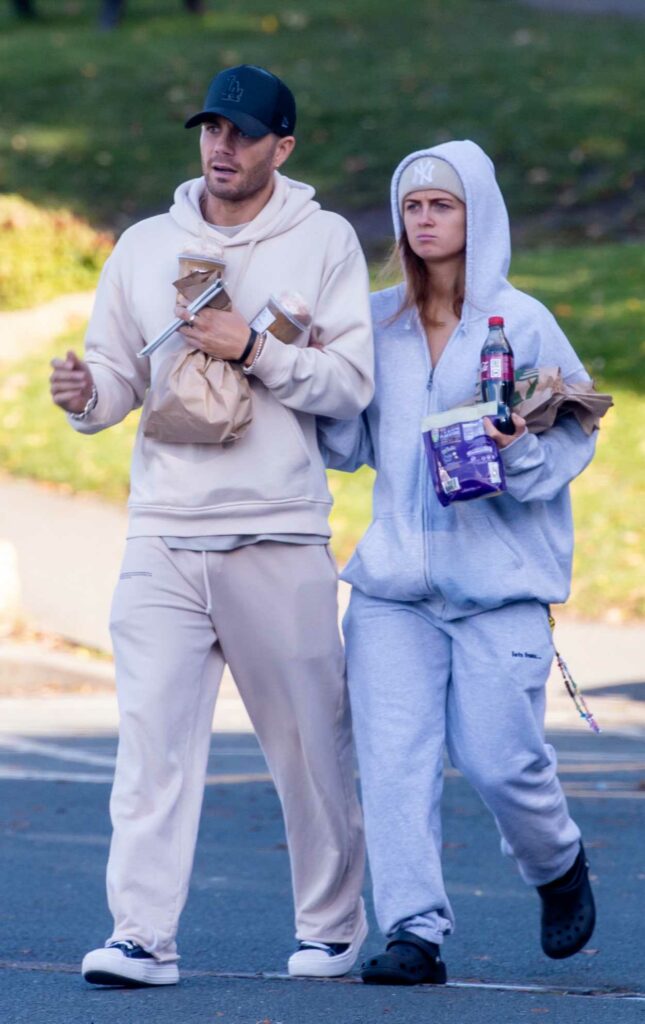 Maisie Smith in a Grey Sweatsuit
