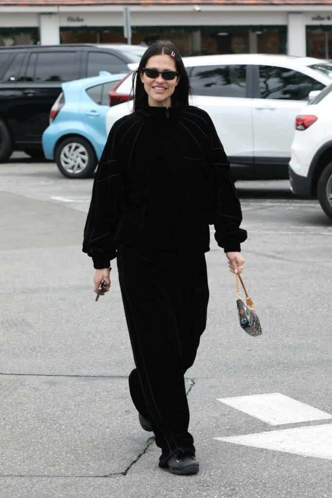 Amelia Hamlin in a Black Sweatsuit
